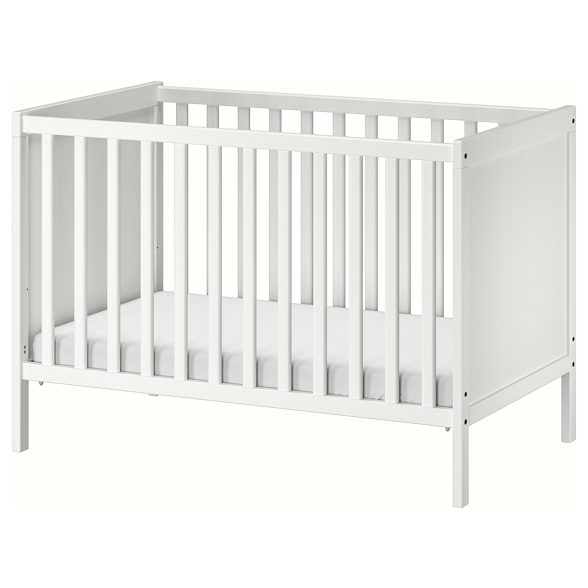 white ikea cot